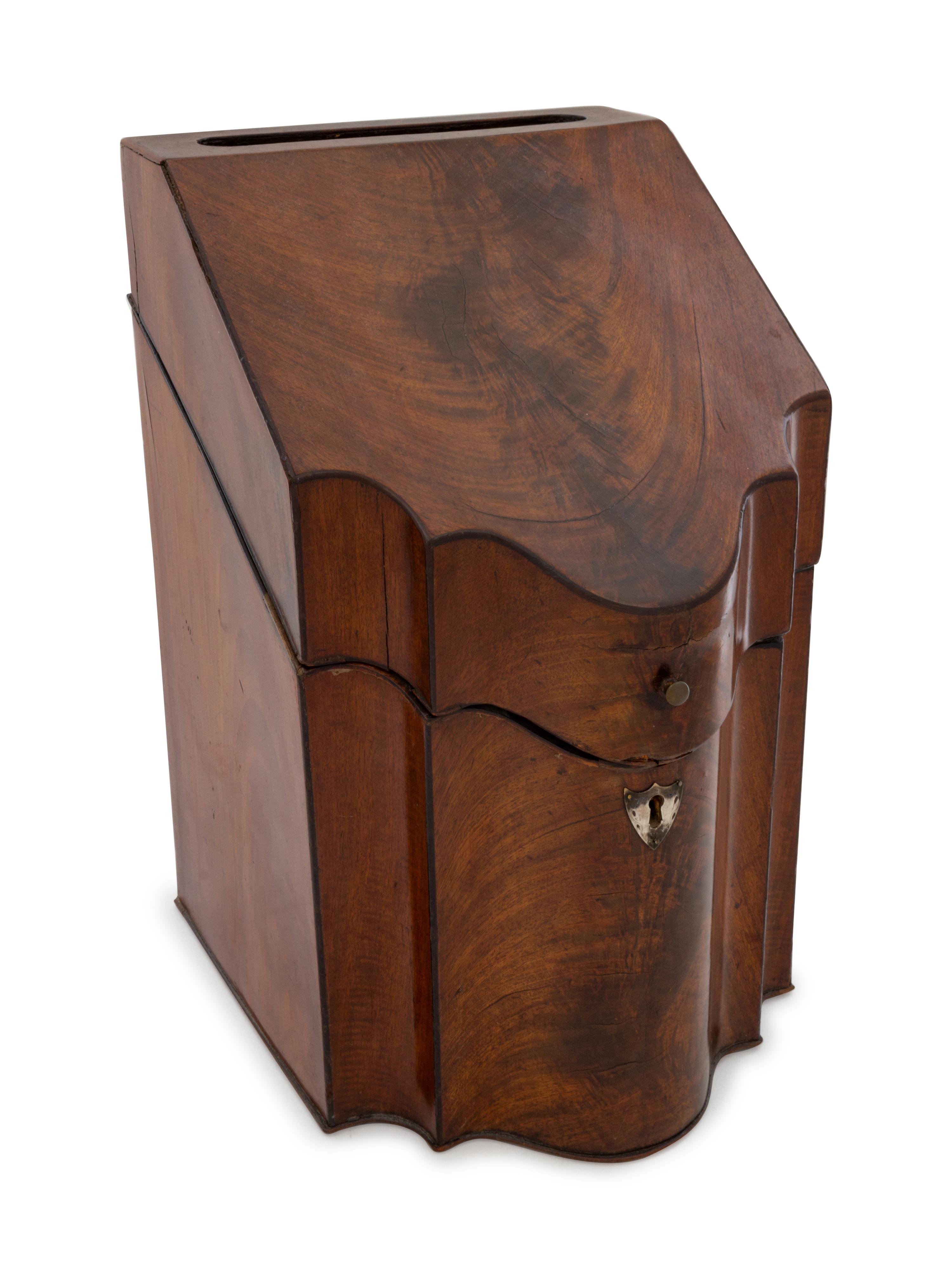 A George III Mahogany Knife Box