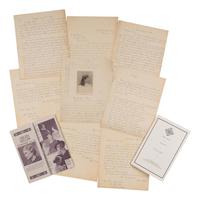 KELLER, Helen Adams (1880-1968). A small archive of materials related to Keller, including: