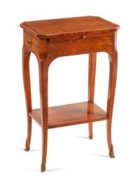 A Louis XV Style Inlaid Table en Chiffoniere — 19TH CENTURY