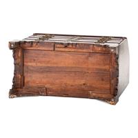 A Chippendale Carved and Figured Mahogany Slant-Front Desk