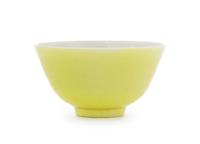 A Yellow Glazed Porcelain Cup — 19TH CENTURY