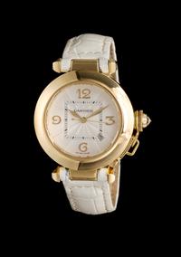 An 18 Karat Yellow Gold Ref. 2399 Pasha Wristwatch, Cartier,