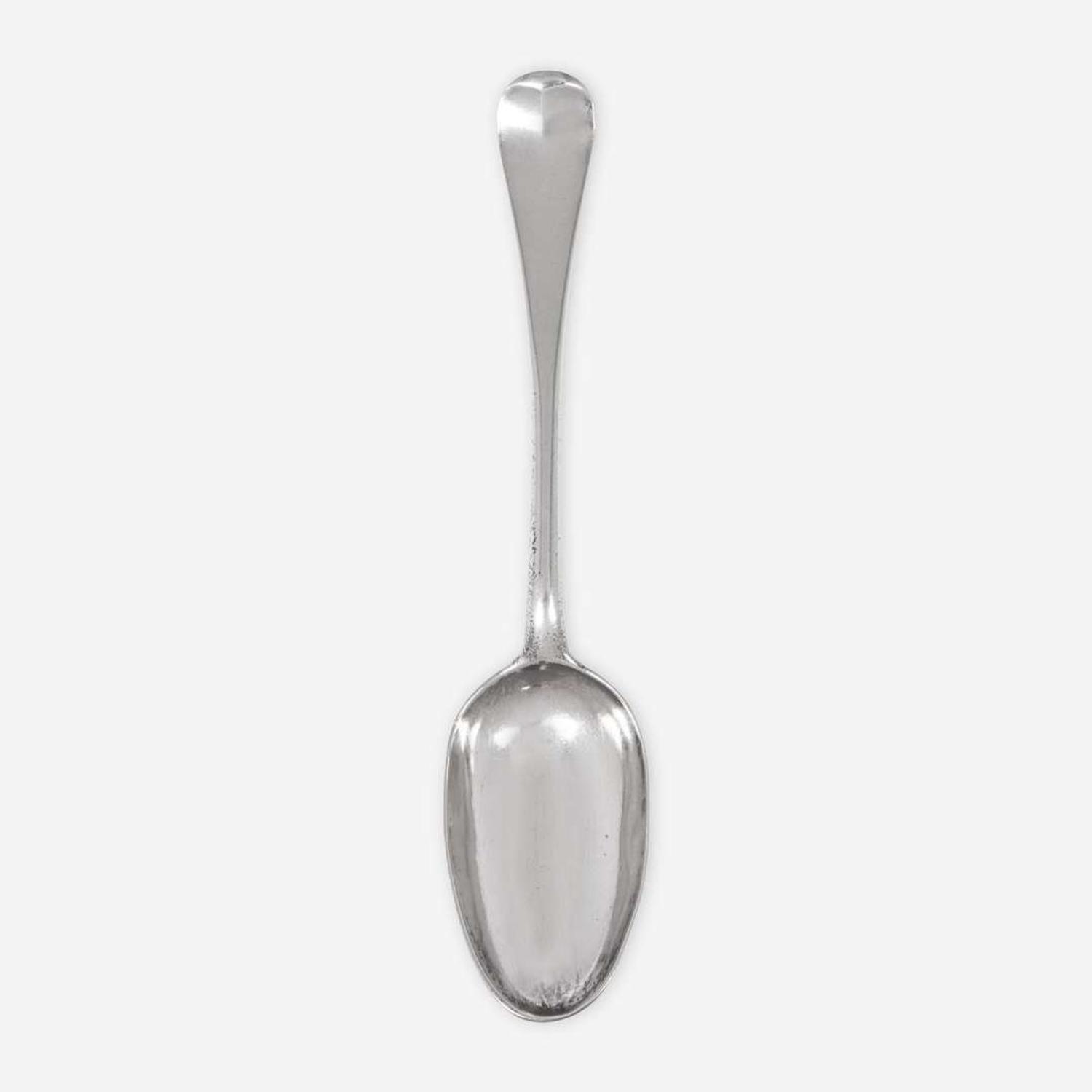 A silver tablespoon Nathaniel Hurd (1729-1777), Boston, MA, circa 1750