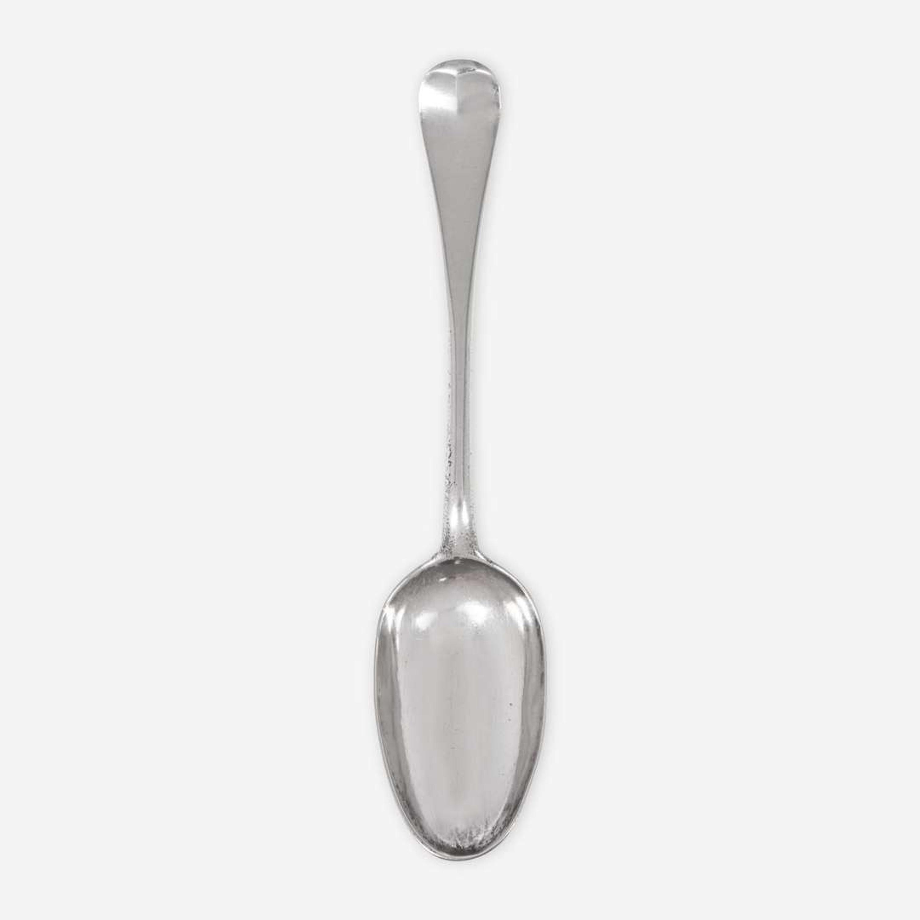 A silver tablespoon Nathaniel Hurd (1729-1777), Boston, MA, circa 1750