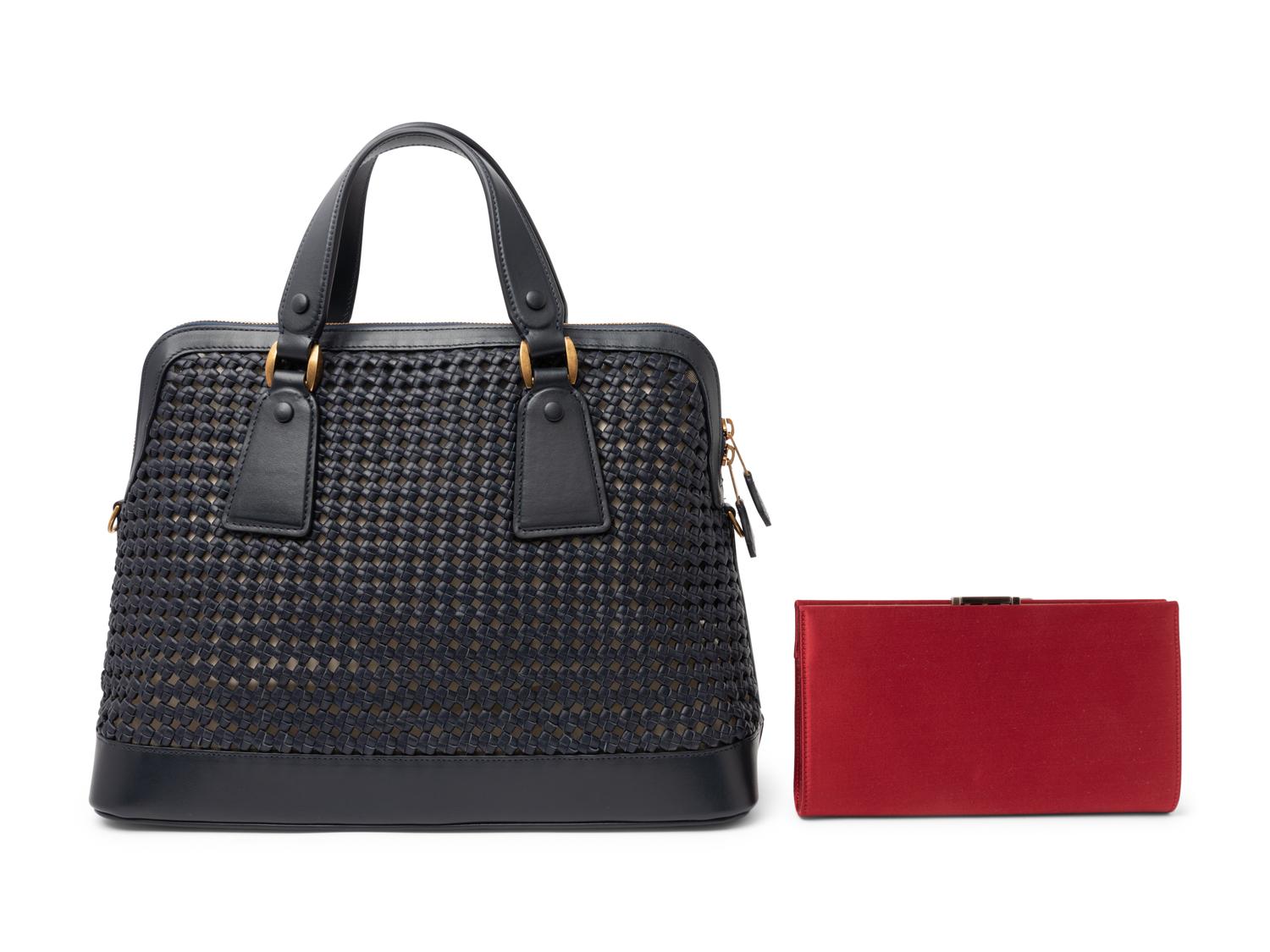 Two Designer Bags: One Armani and One Ferragamo