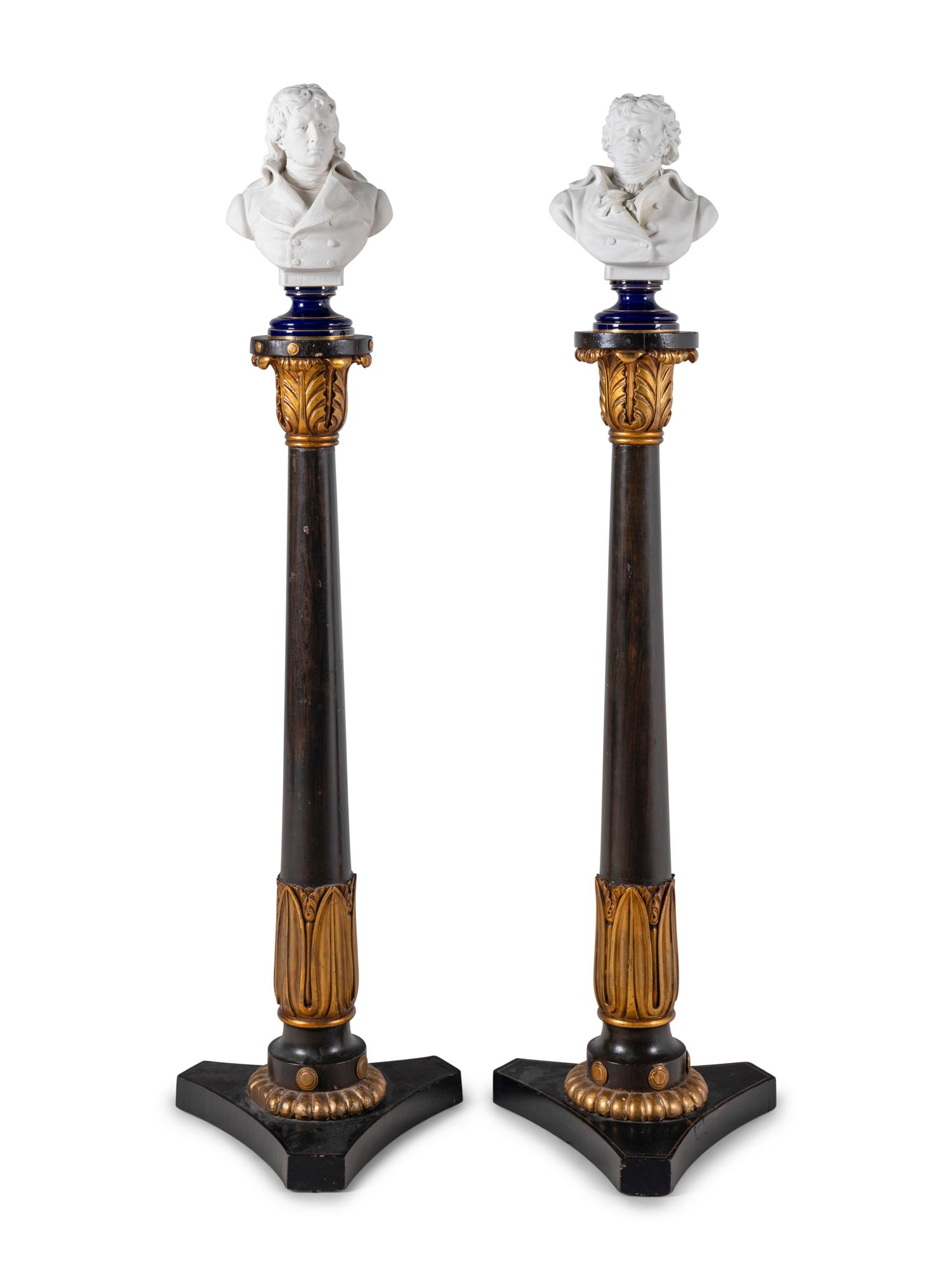 Two Sèvres Bisque Porcelain Busts