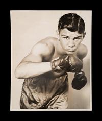 A Group of 22 Original Boxing Photographs Including Joe Louis and Jack Dempsey,
