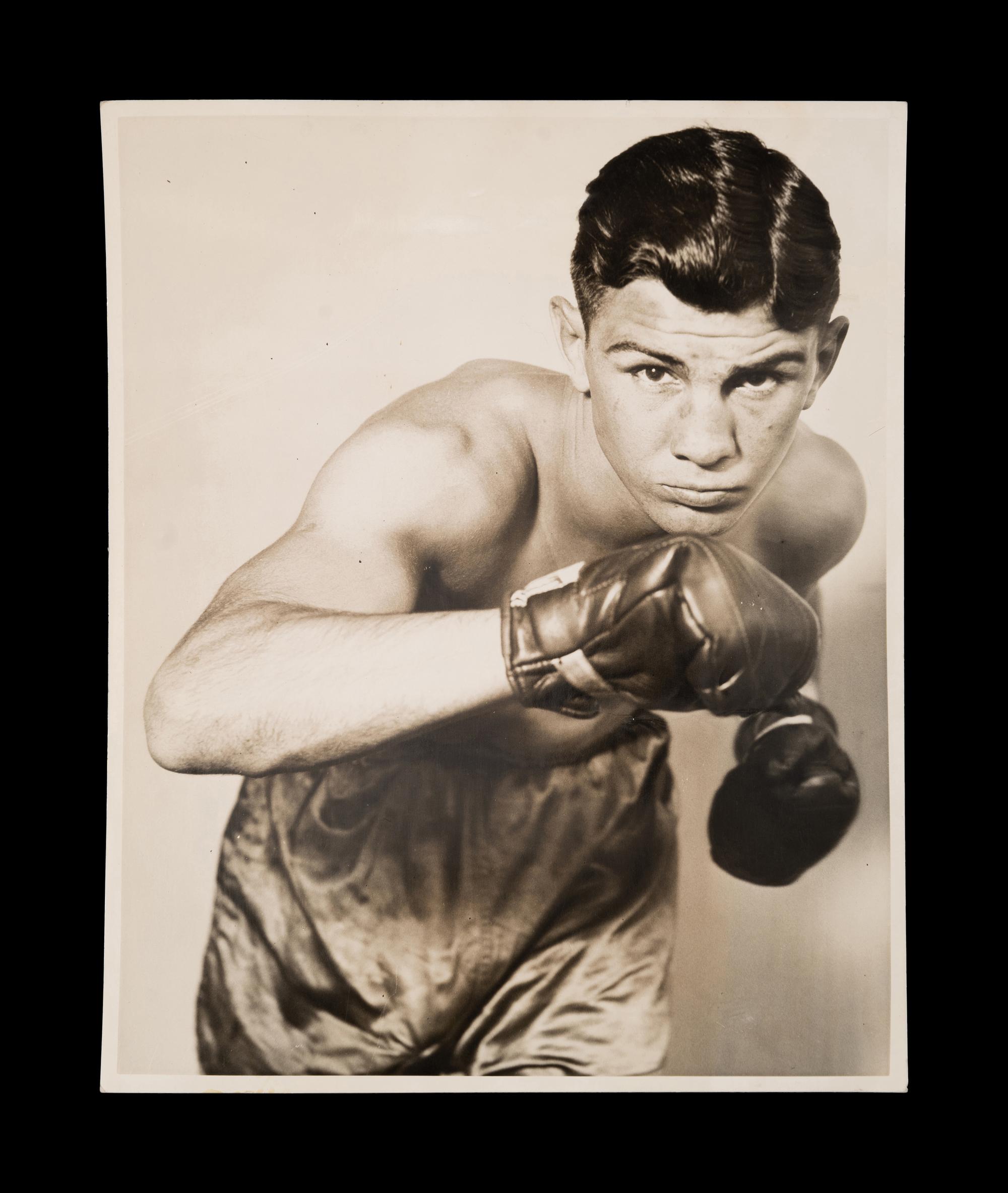 A Group of 22 Original Boxing Photographs Including Joe Louis and Jack Dempsey,