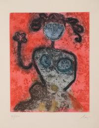 General with Mildewed Head and Lady from Dames et Généraux , 1963-1964 (a pair of works)