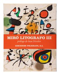 [ARTIST'S BOOK] -- MIRÓ, Joan (1893-1974). Joan Miró Litografo. Barcelona: Ediciones Poligrafa, 1972, 1975, 1977.