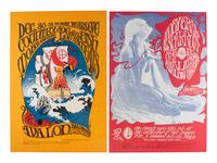 [MUSIC] -- [POSTERS]. MOUSE, Stanley, KELLEY, Alton, and MOSCOSO, Victor, artists. A group of 8 Family Dog posters from 1967, comprising:
