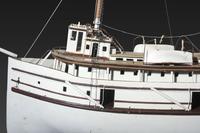 A Painted Wood Cased Steamboat Model