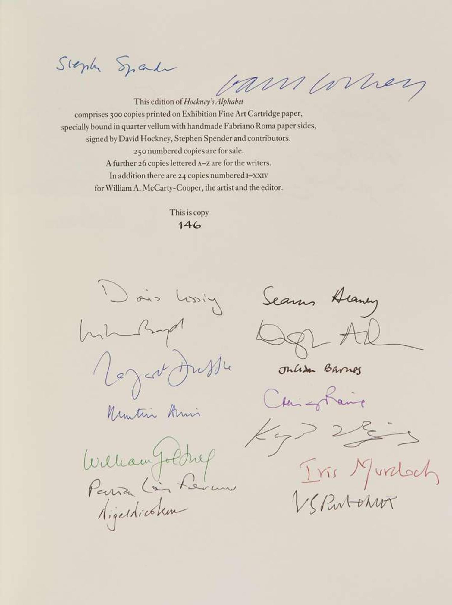 [Art] Hockney, David, and Stephen Spender, et al.: Hockney's Alphabet