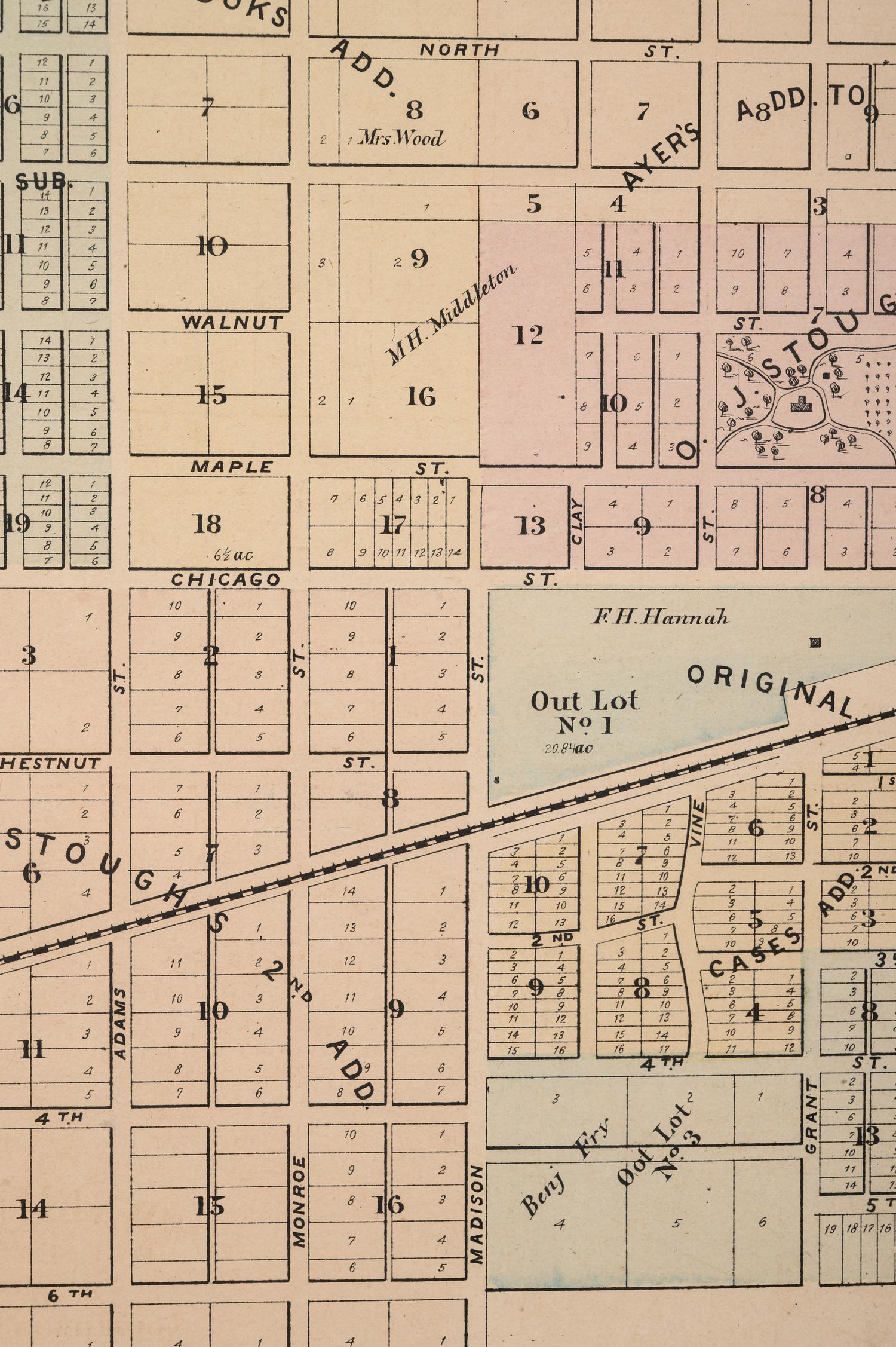 A group of 14 19th and 20th century maps, comprising: