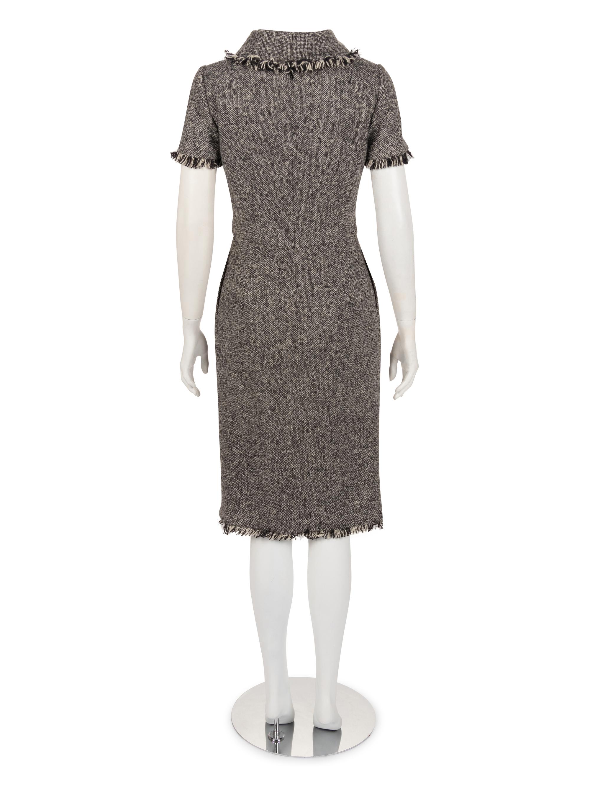 Oscar de la Renta Tweed Dress, Fall 2006