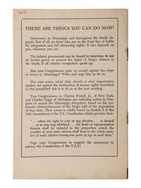 [TILL, EMMETT (1941-1955)]. BURNHAM, Louis E. Behind the Lynching of Emmet Louis Till. New York: Freedom Associates, Inc., 1955.