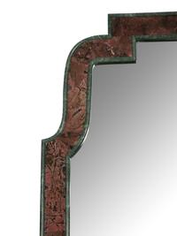 A Pair Queen Anne Style Marble-Framed Pier Mirrors
