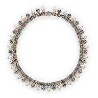 Bulgari, 'Profumo', Cultured Pearl, Diamond, and White Gold Necklace