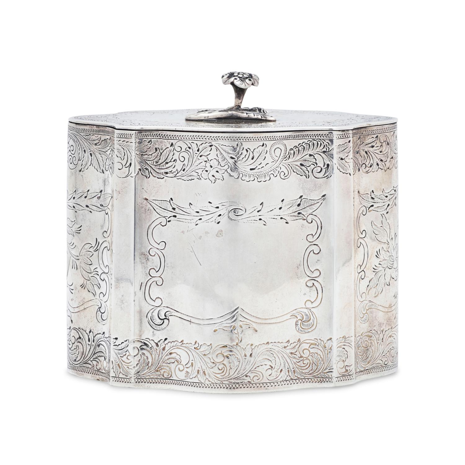 A Silver Tea Caddy