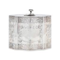 A Silver Tea Caddy