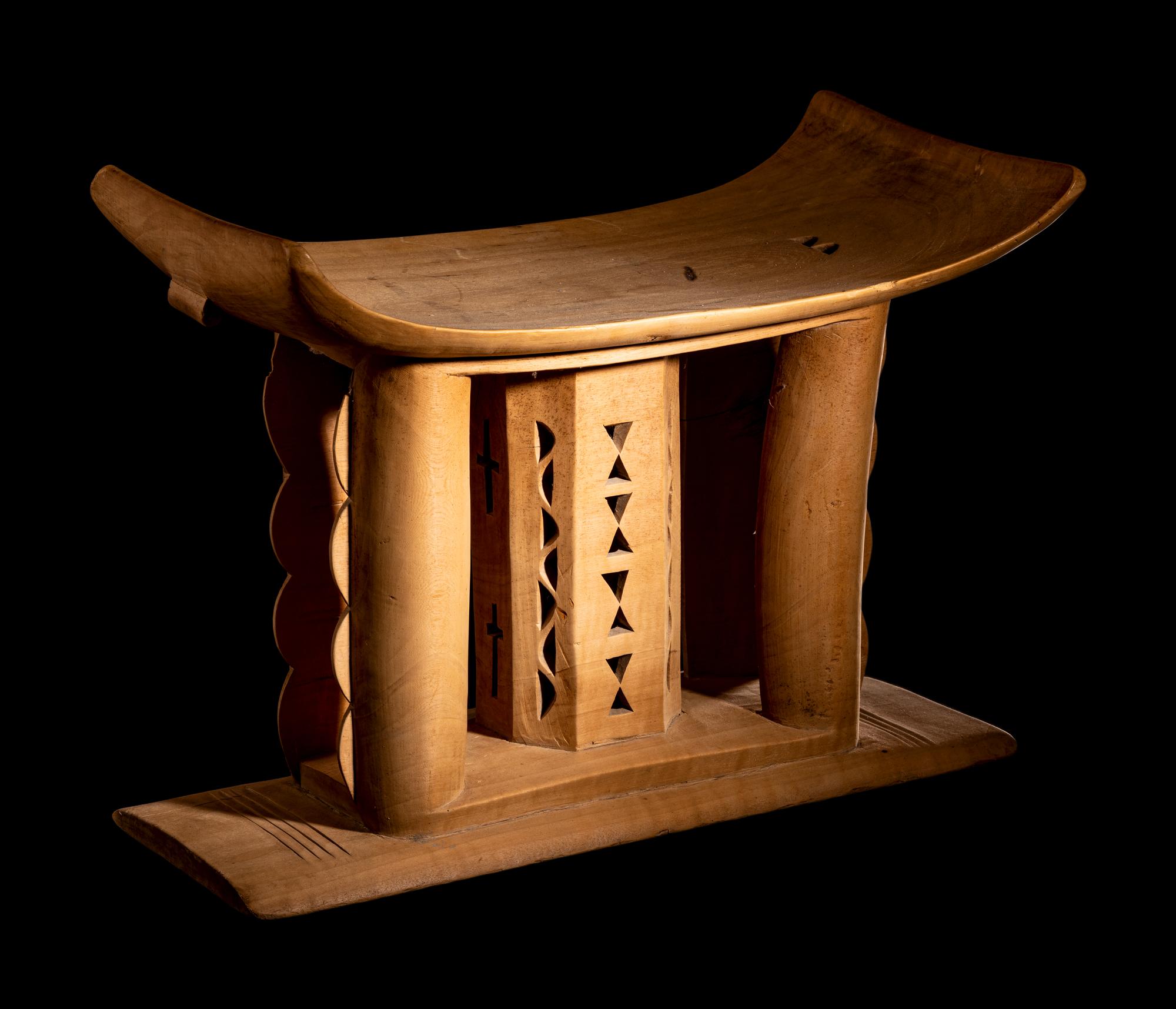 Two Ashanti Wood Stools