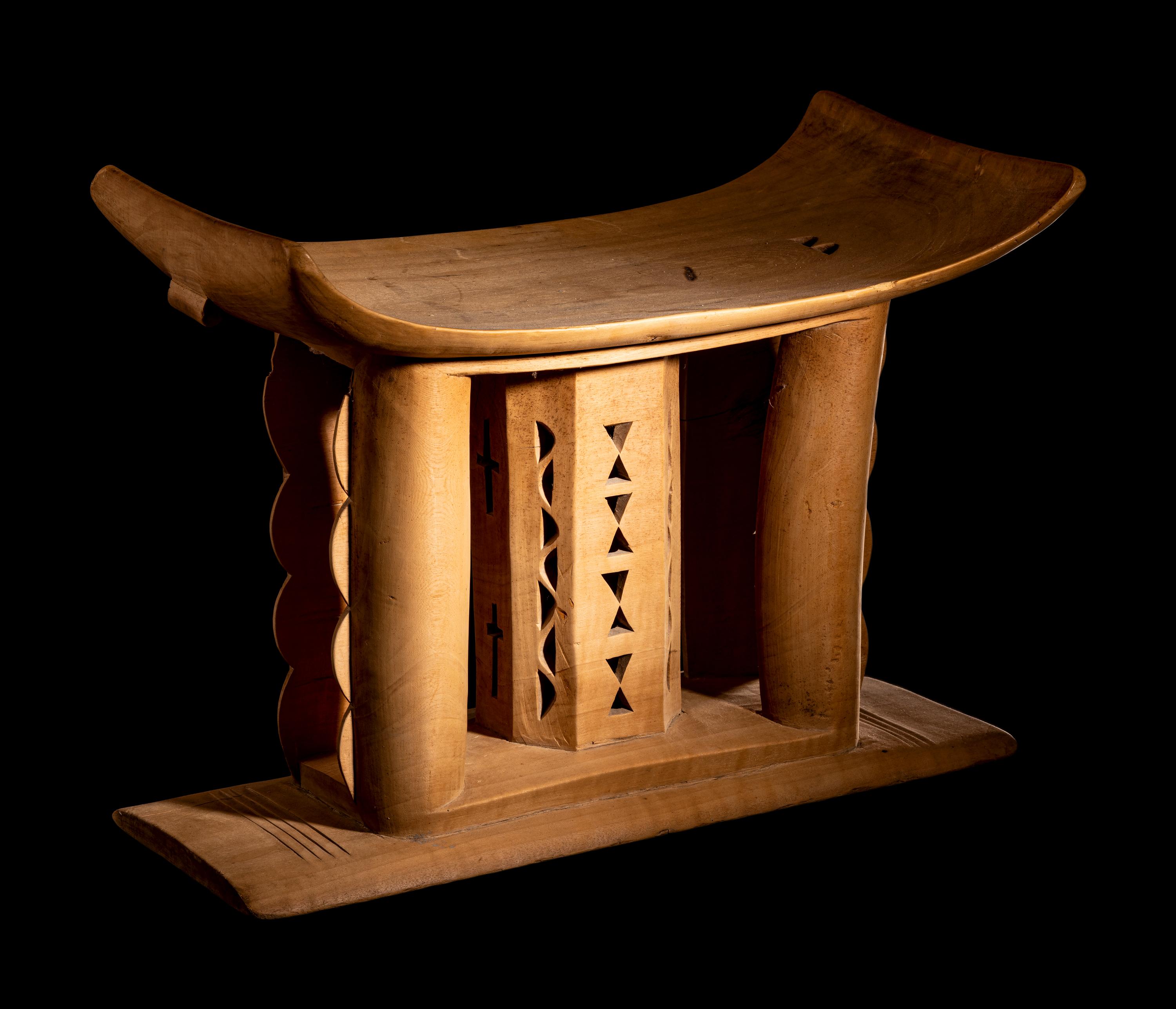 Two Ashanti Wood Stools