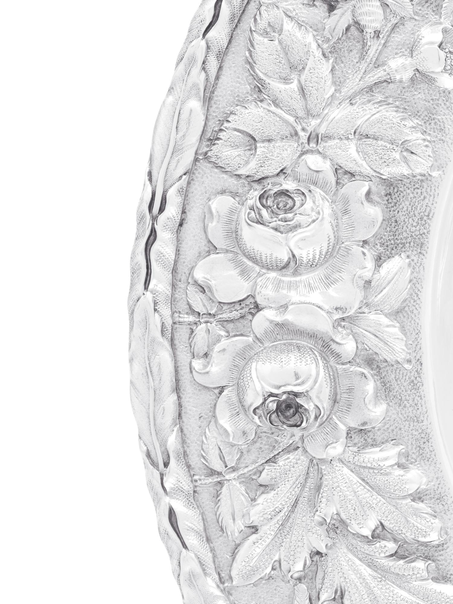 An S. Kirk & Son Repoussé Silver Serving Tray
