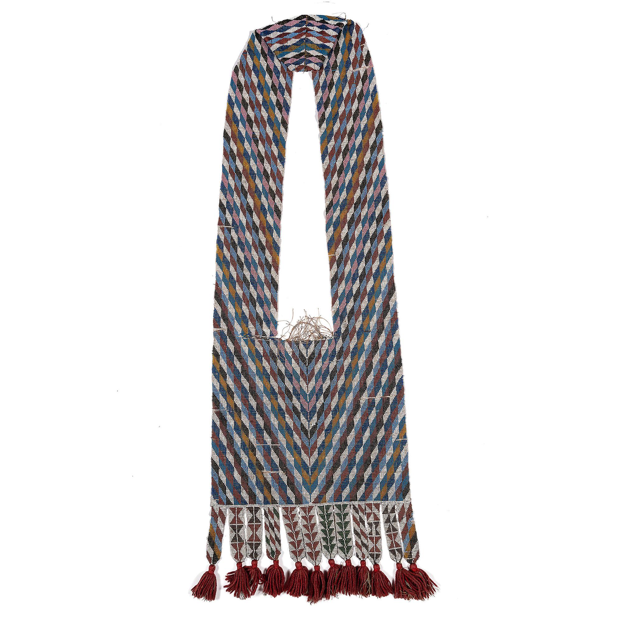 Potawatomie Loom Beaded Bandolier Bag
