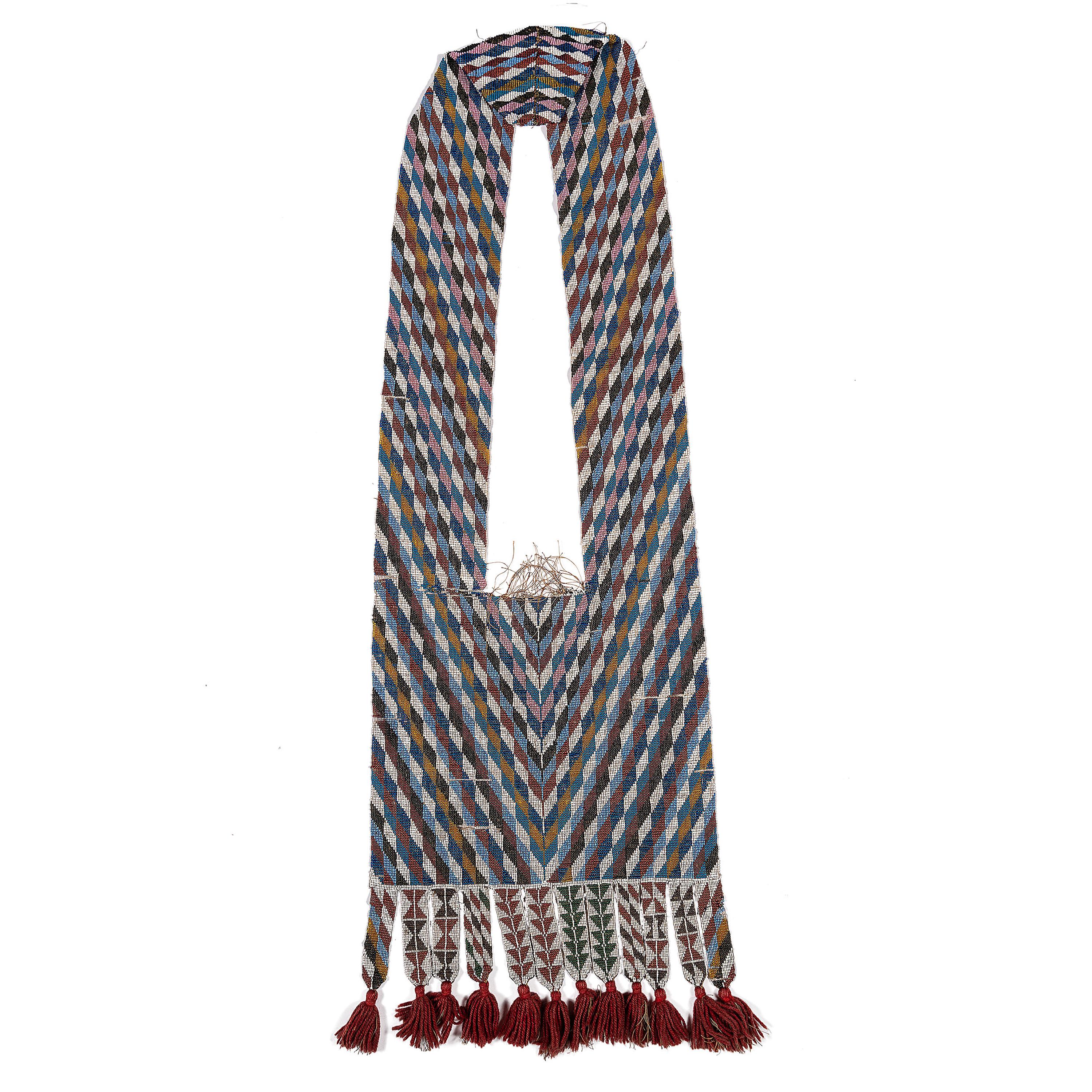 Potawatomie Loom Beaded Bandolier Bag