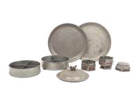 Four Chinese Pewter Articles