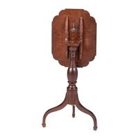 A Federal Cherrywood Table Top Candle Stand