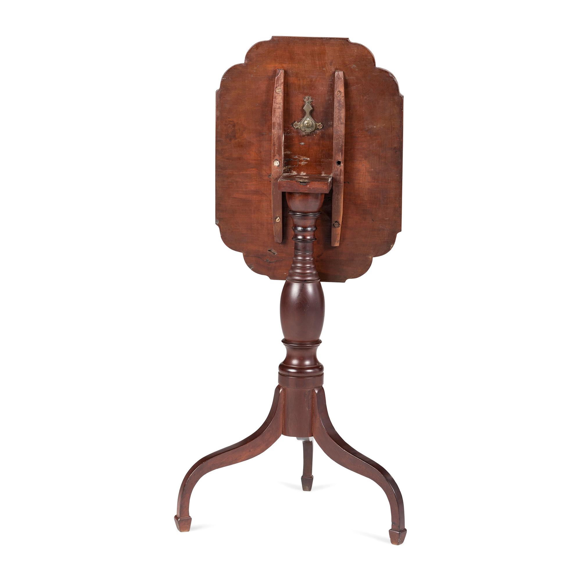 A Federal Cherrywood Table Top Candle Stand