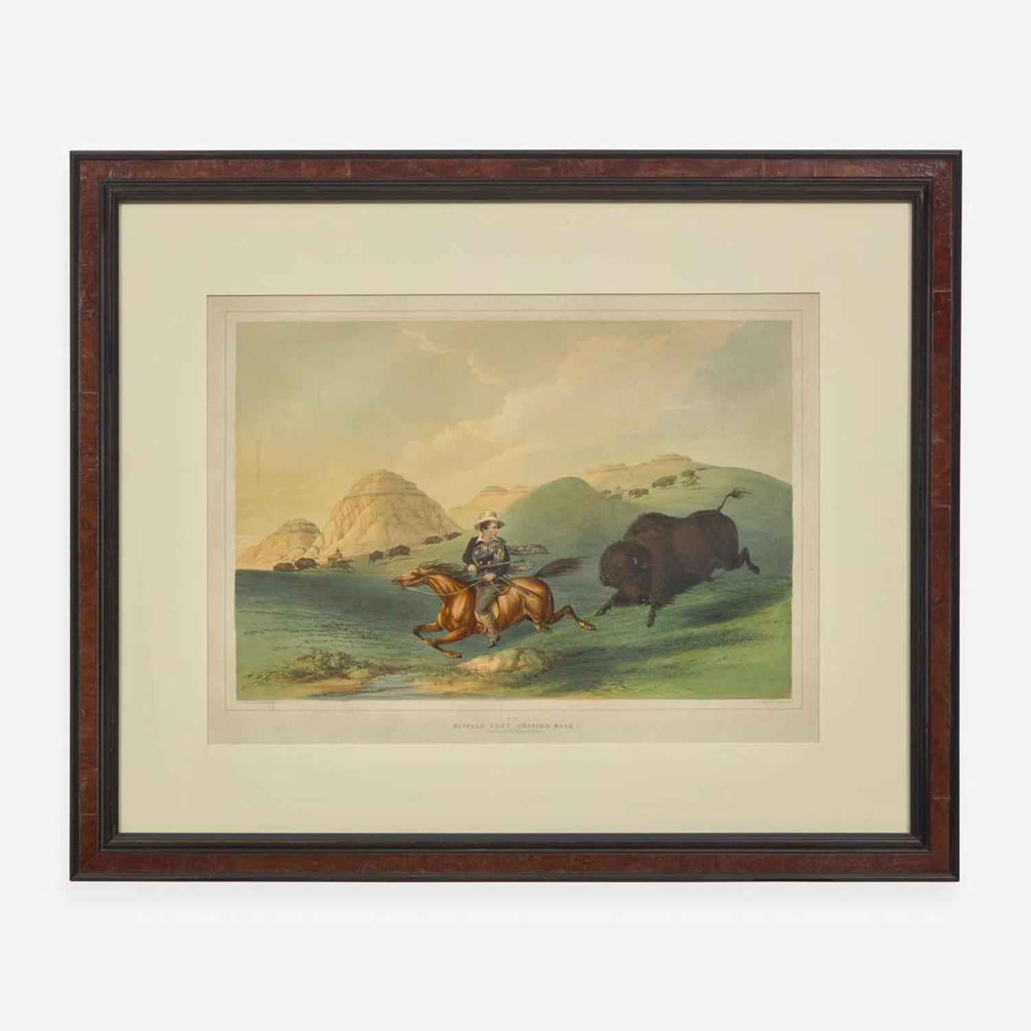 George Catlin (American, 1796-1872) Catlin's North American Indian Portfolio: Hunting Scenes and Amusements of the Rocky Mountains and Prairies of America