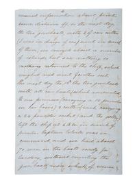 [MARITIME]. Markham, Sir Albert H. ALS on the HMS Niger describing pursuit of pirates. 1859.