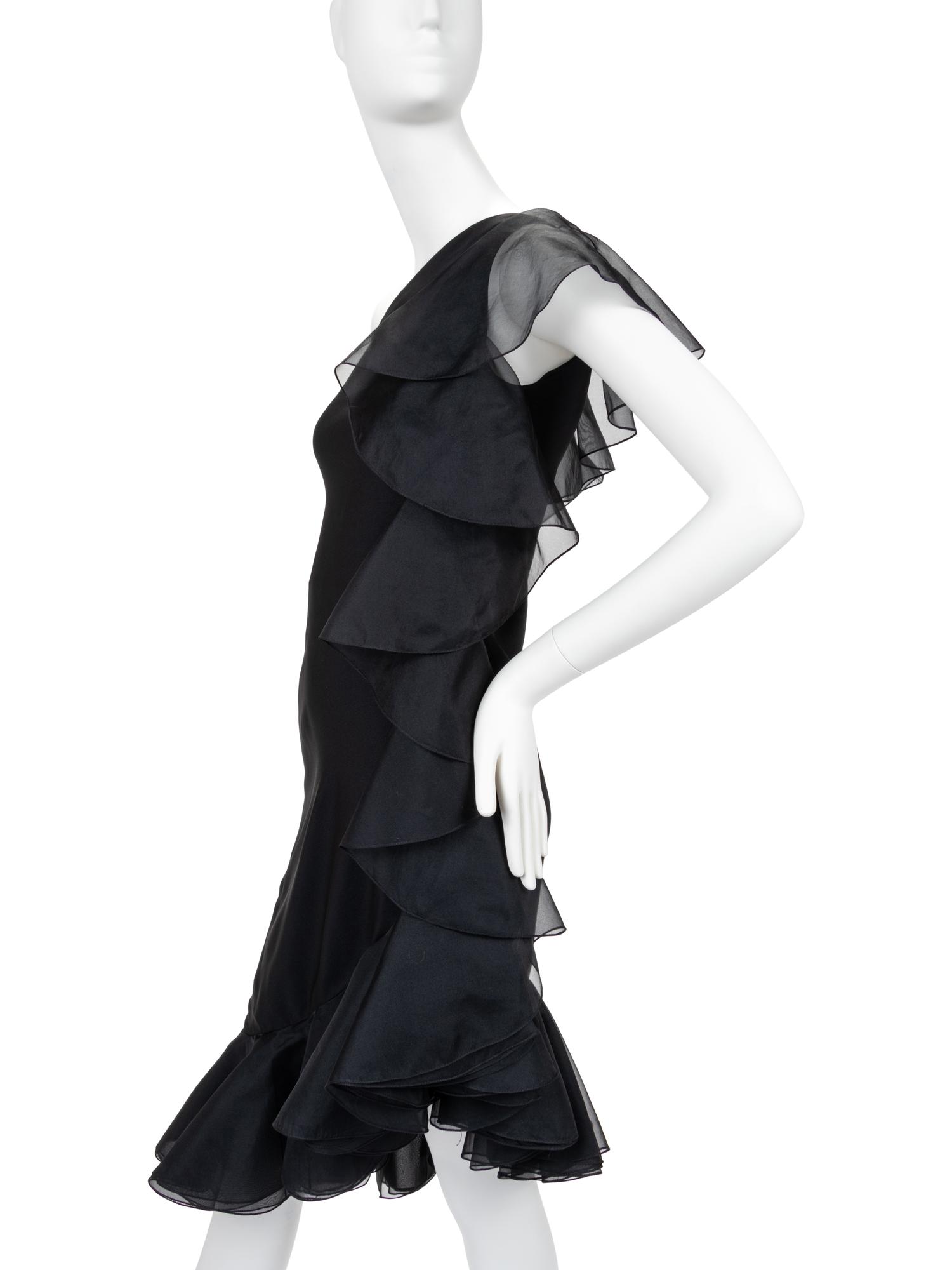 Three Designer Dresses: Valentino, Adele Simpson, Yves Saint Laurent, 1980-90s