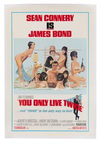 A James Bond You Only Live Twice One Sheet Movie Poster