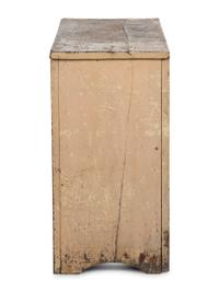 A Country Cream Painted Pine Two-Door Cupboard