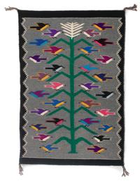 Three Navajo Weavings First: 48 x 38 inches.