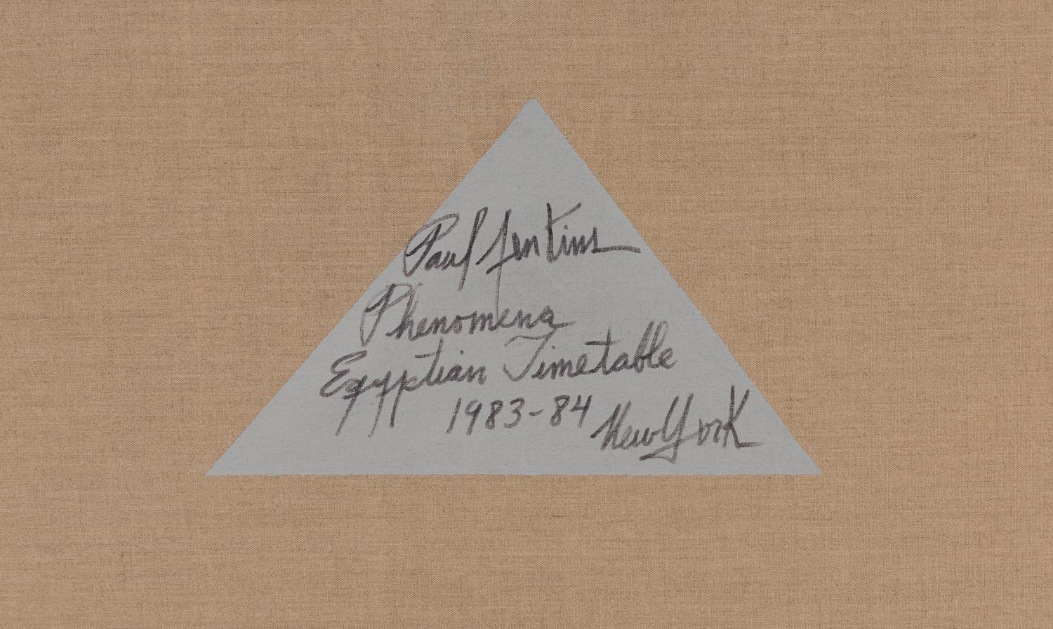 Phenomena Egyptian Timetable , 1983-84