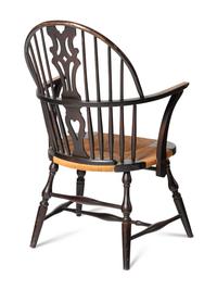 An Oak and Rush-Seat Windsor Chair