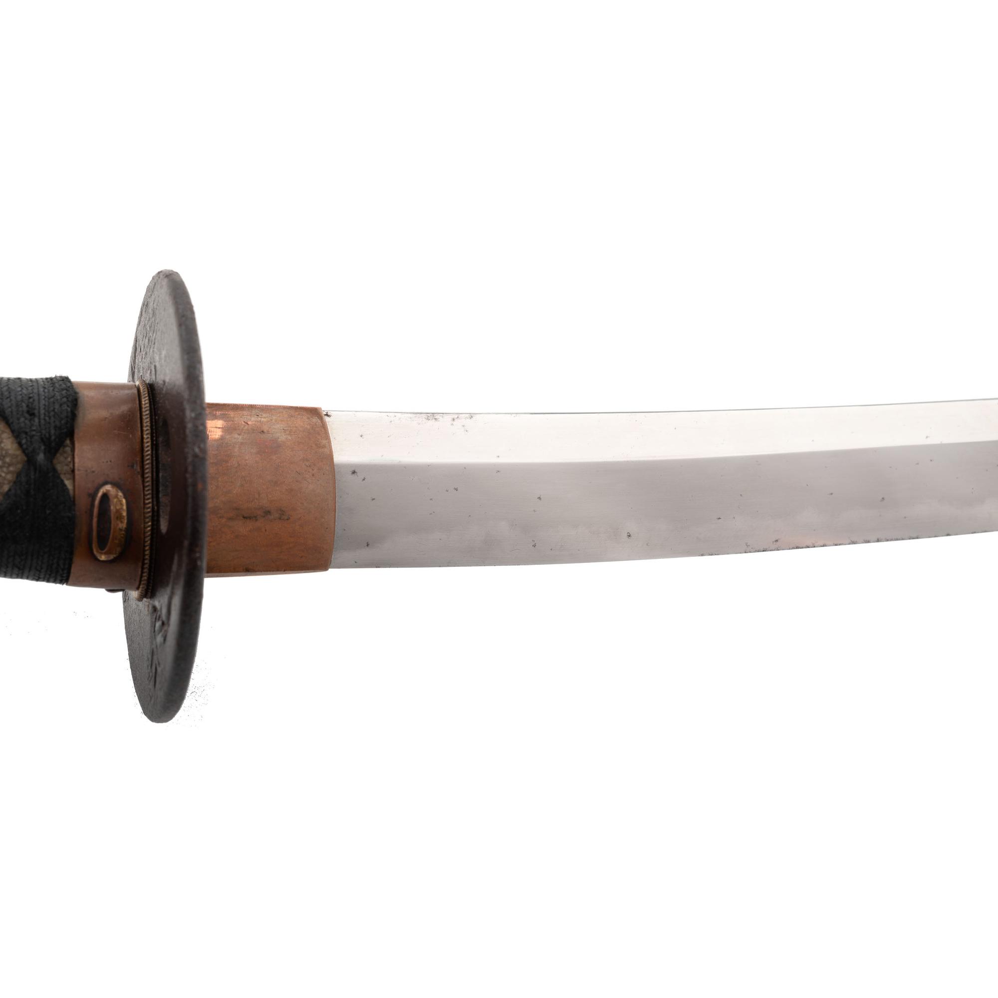Japanese Katana Signed "Tanemitsu" with Daruma Kashira