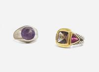 A Pair of Gem-Set Rings