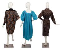 Three Yves Saint Laurent Rive Gauche Dresses, 1970-80s