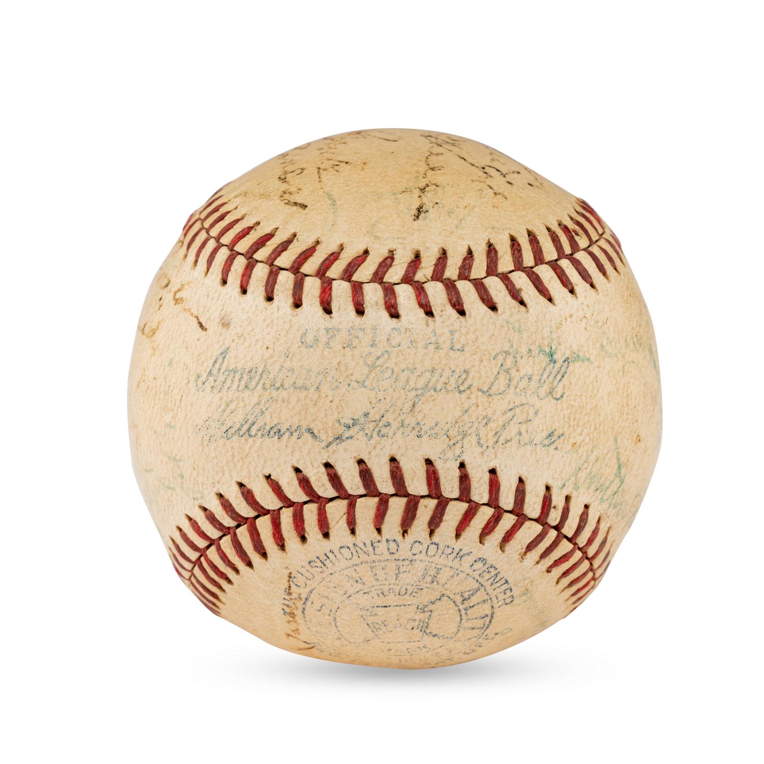 A 1935 Chicago White Sox Team Signed Autograph Baseball