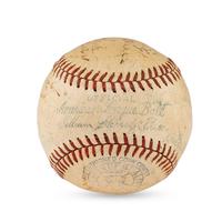 A 1935 Chicago White Sox Team Signed Autograph Baseball