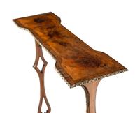 A George III Brass-Mounted Mahogany and Yew Wood Occasional Table