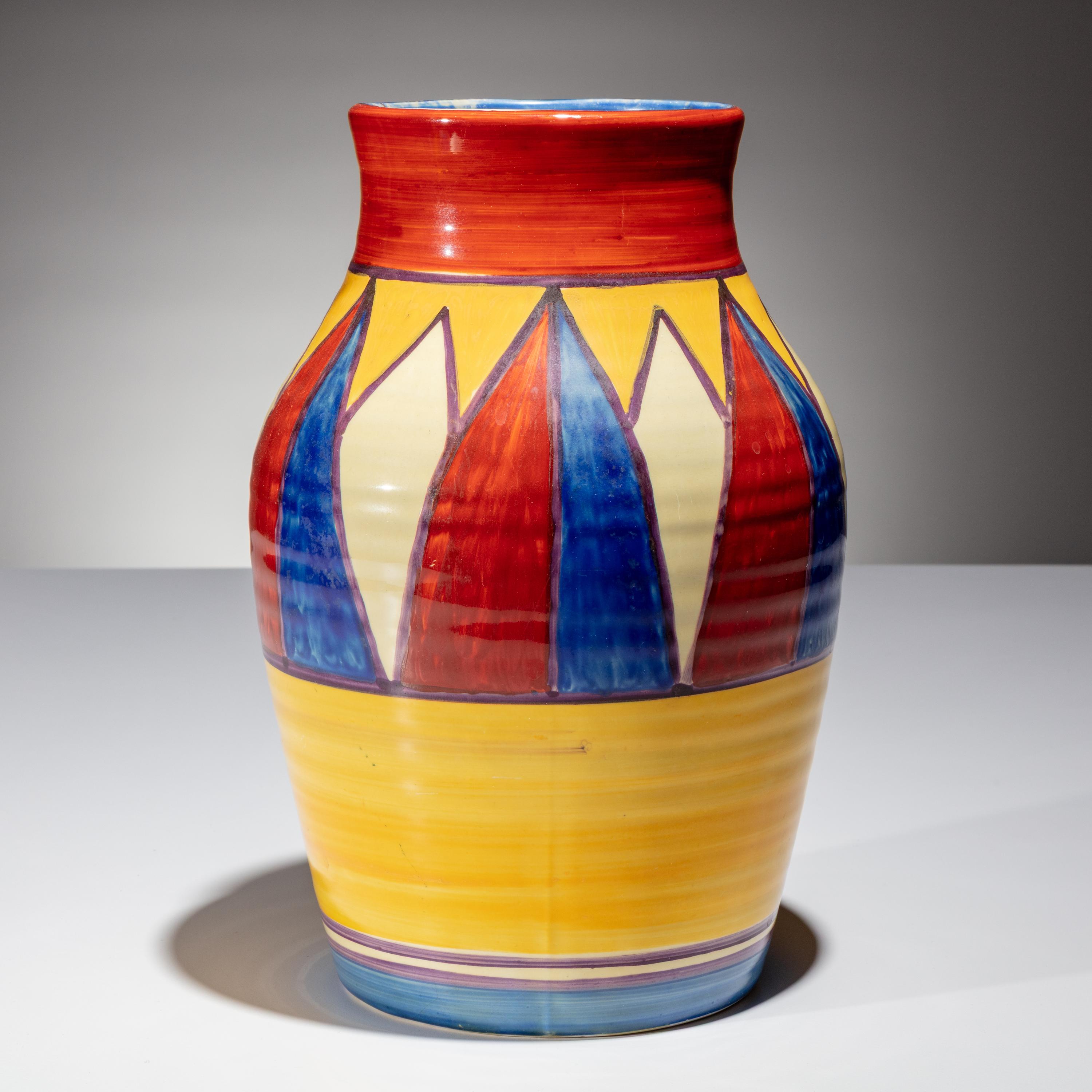 Clarice Cliff (English, 1899–1972) — Bizarre Lotus Jug