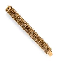 GOLD AND MULTIGEM FLORAL BRACELET