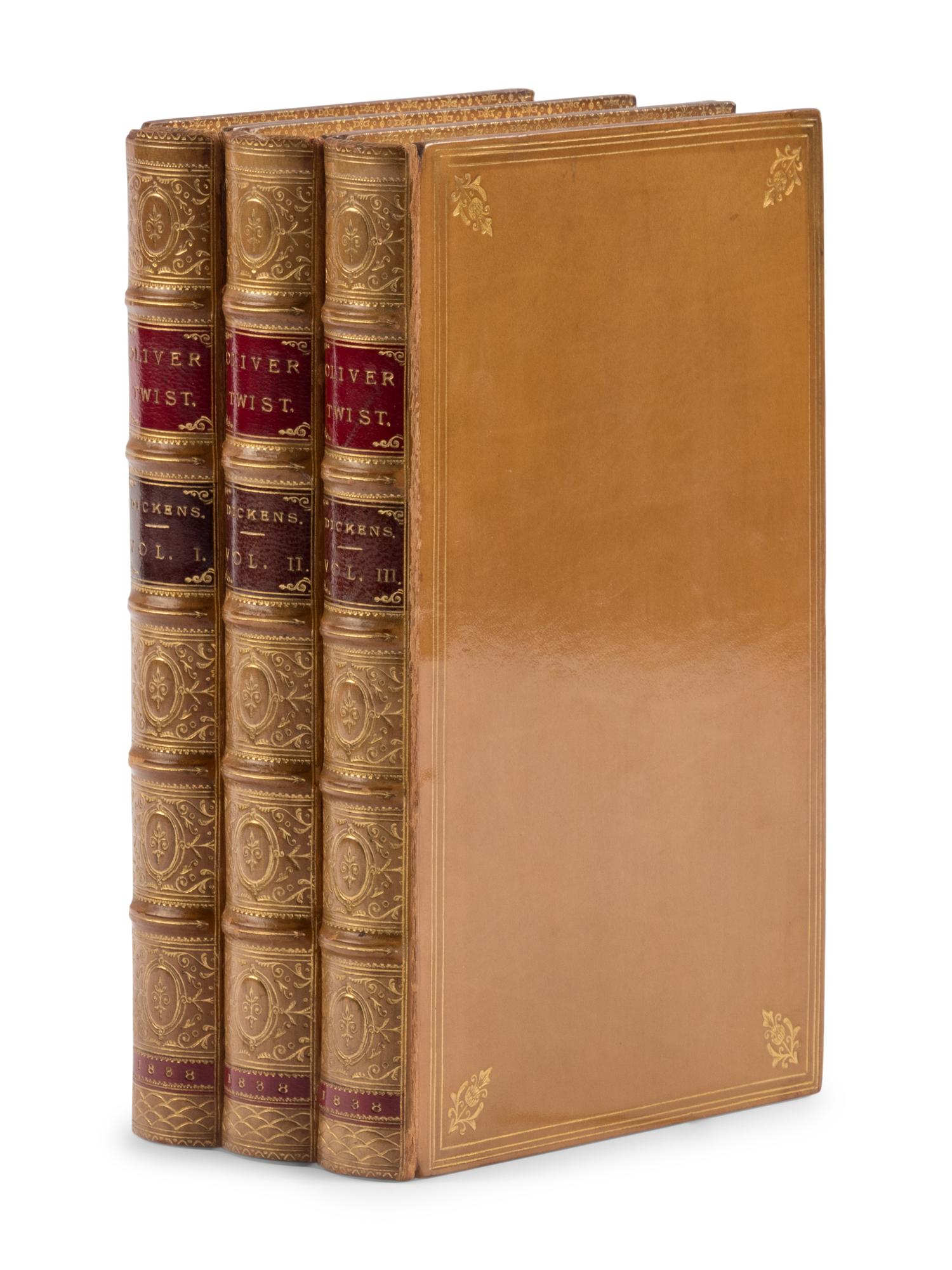 DICKENS, Charles (1812-1870). Oliver Twist; or, the Parish Boy's Progress. By "Boz". London: Richard Bentley, 1838.