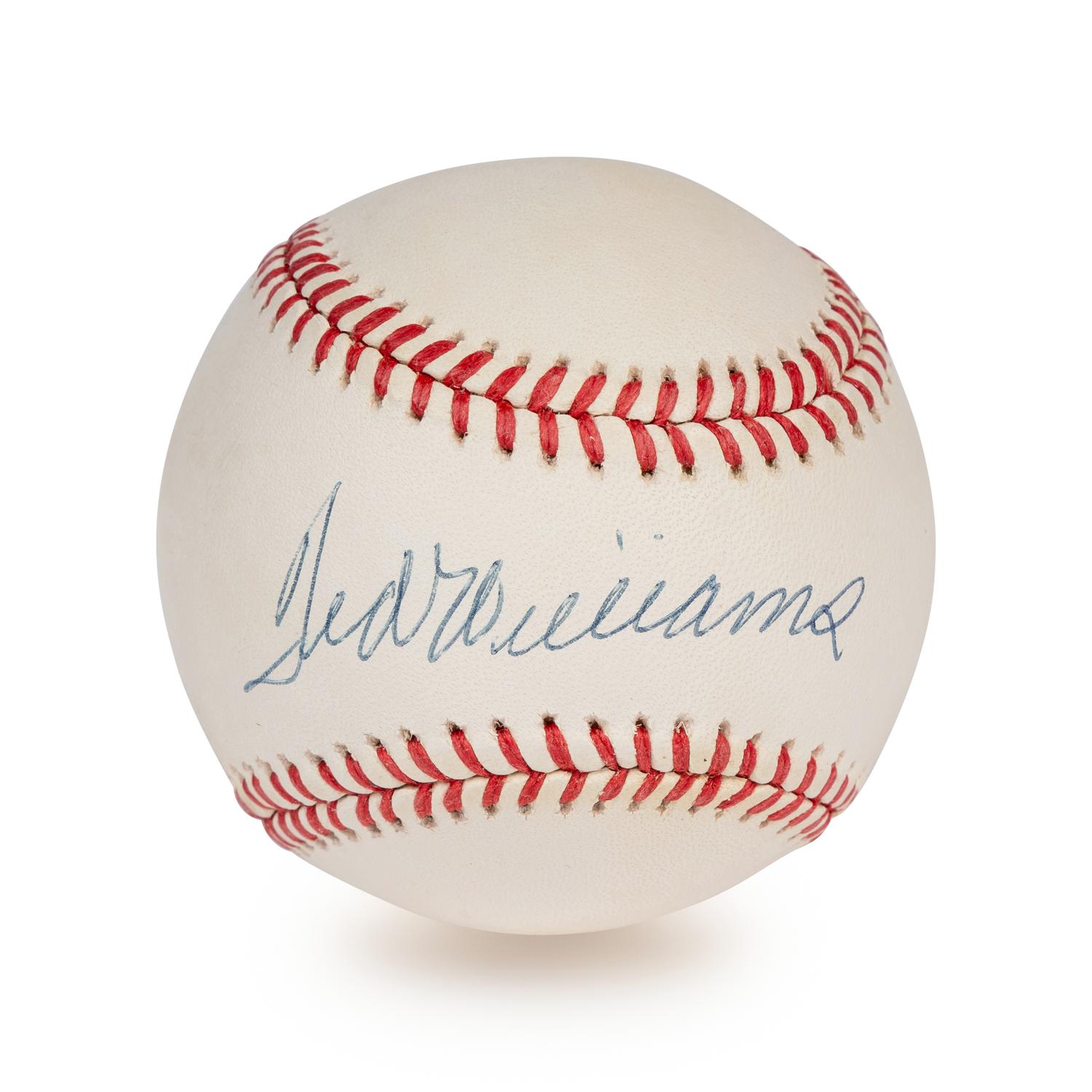 A Ted Williams SIngle Signed Autograph Baseball (Beckett Authentication Services Letter),